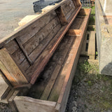 wooden feed trough